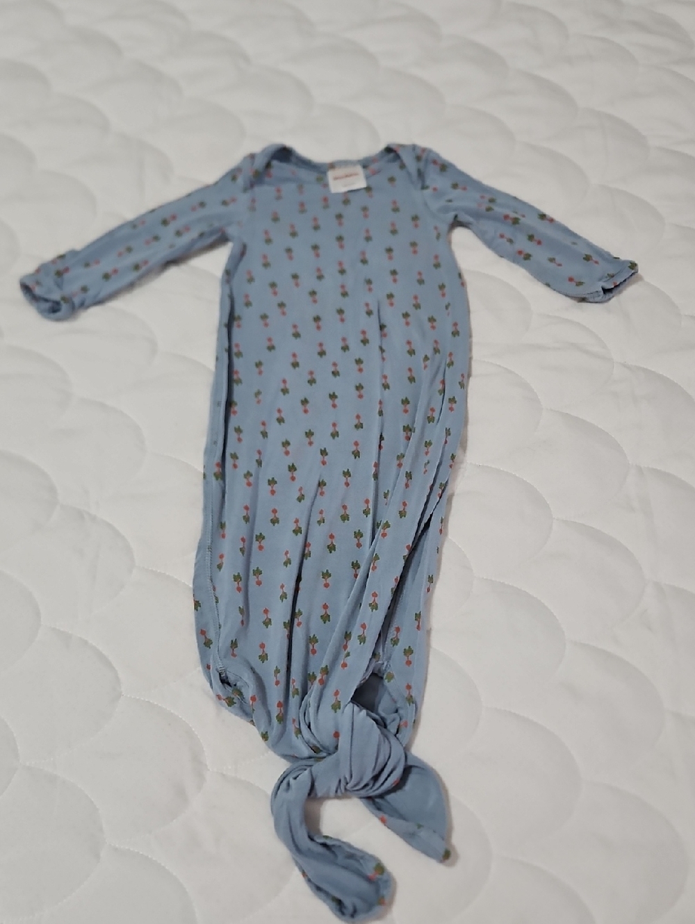 Hanna Andersson Blue Baby Bundler With Radish Print